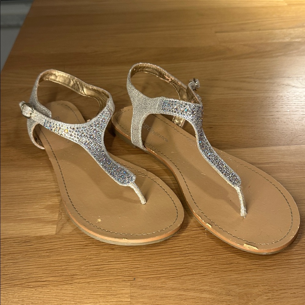 BCBGeneration Glittering Rhinestone Sandals